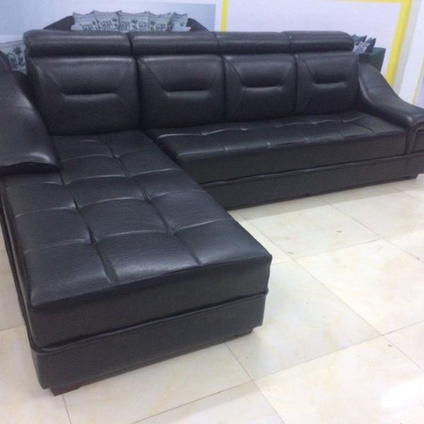 Thanh lý bộ sofa góc L bọc da cao cấp mới 95%