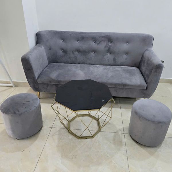 Thanh lý bộ sofa kèm bàn kim cương bọc nhung