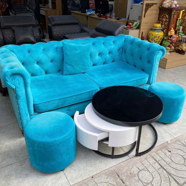 Thanh lý bộ sofa hoàng gia kèm bàn cao cấp
