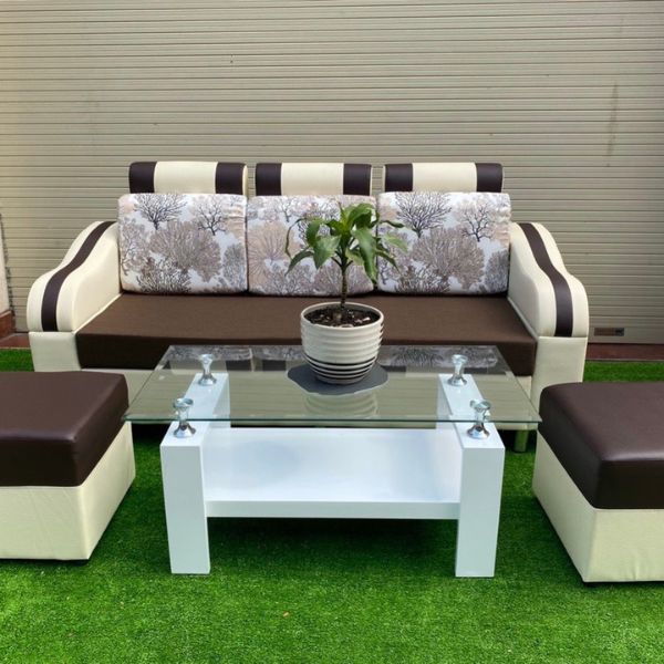 Băng sofa văn phòng 1m8 màu nâu