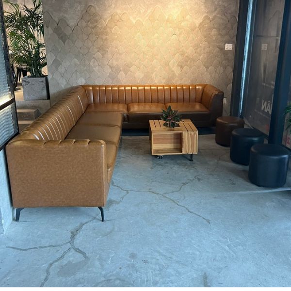 Thanh lý bộ sofa bọc da cao cấp mới 95%