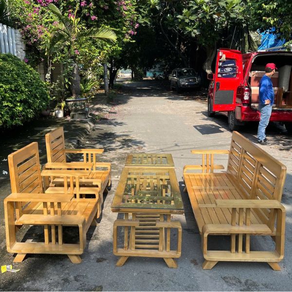 Thanh lý Bộ ghế sofa gỗ sồi Nga cao cấp