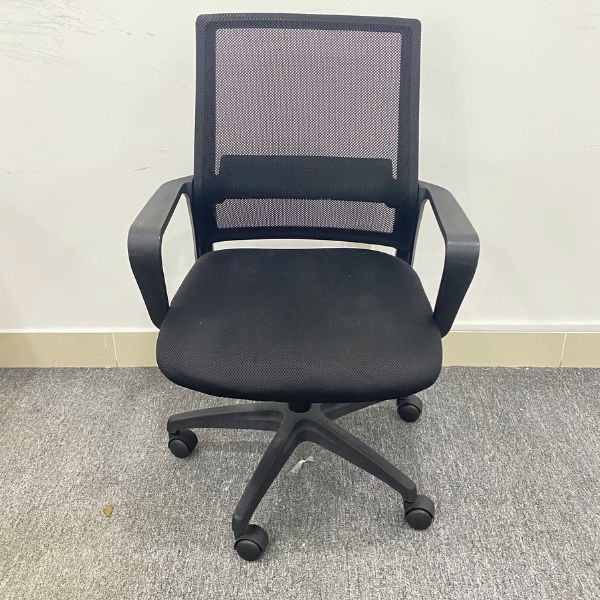 Ghế xoay văn phòng lưng lưới màu đen cao cấp như mới