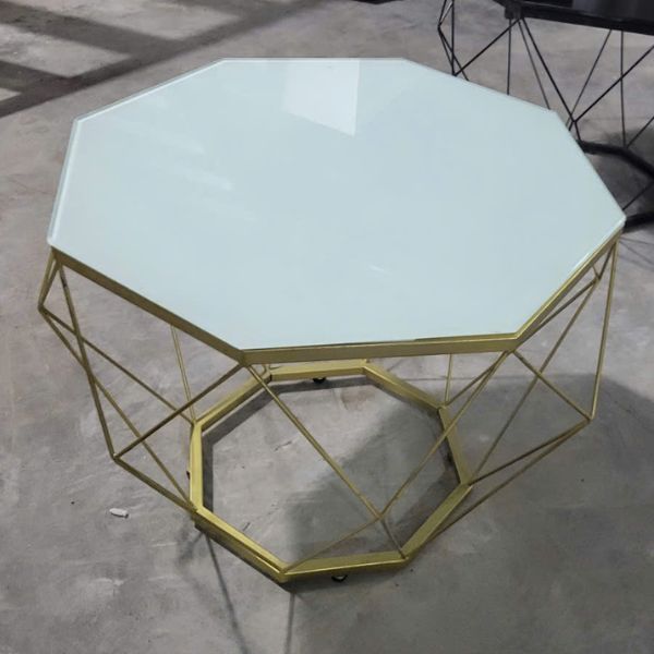 Bàn trà sofa kim cương mặt kính cao cấp