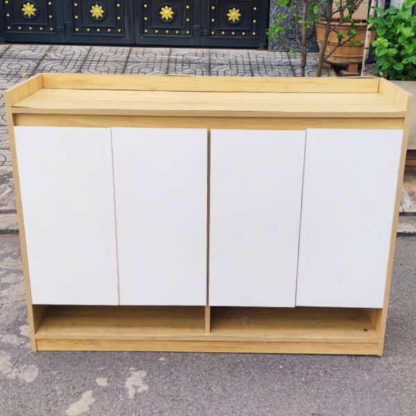 Tủ gỗ đựng giày dép văn phòng 1m2x1m giá rẻ
