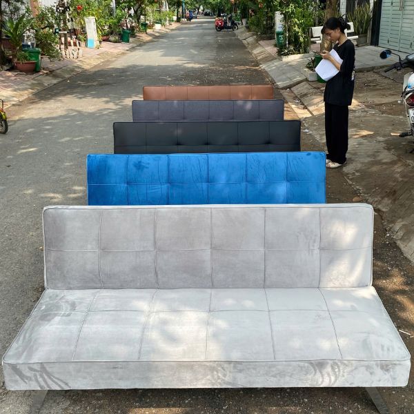 Thanh Lý Băng Sofa Bed Cũ Màu Xám Dài 1m7