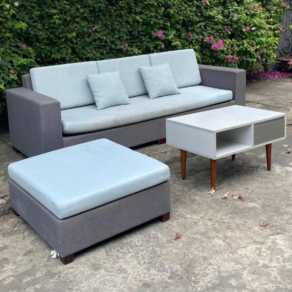 Bộ ghế sofa góc L 2m2x75cm cũ thanh lý