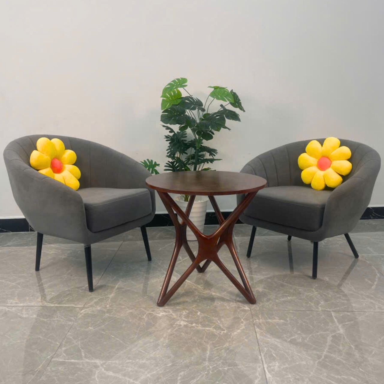 Bộ ghế sofa đơn cafe bọc nệm cao cấp