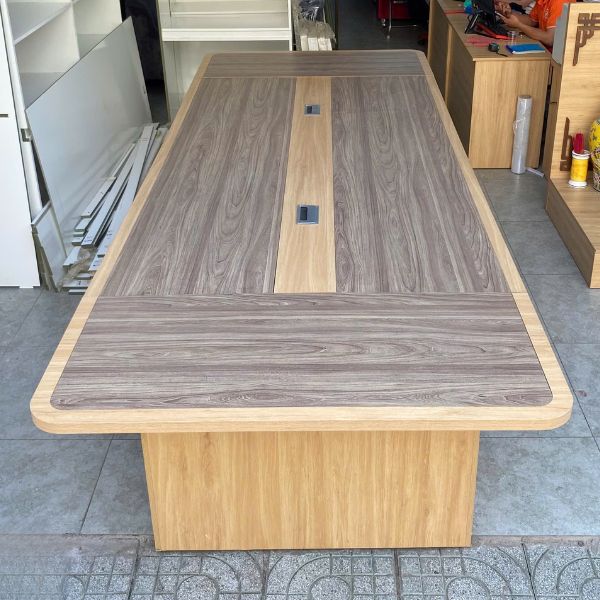 Bàn họp văn phòng gỗ 3m6 dày dặn mới 98%