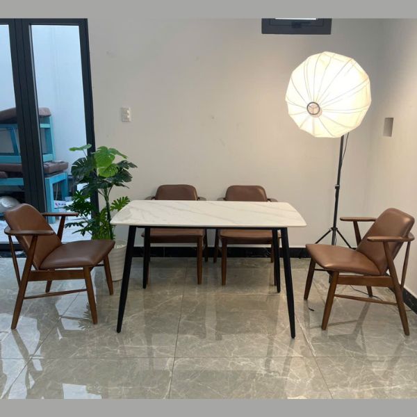 Bàn ăn Babie 4 ghế hiện đại cho căn hộ đẹp