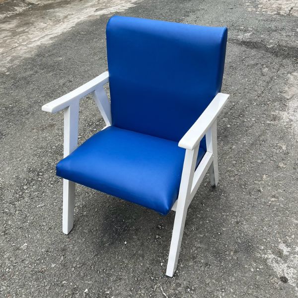 Ghế sofa đơn cafe SERATON bọc da khung gỗ mới 90%