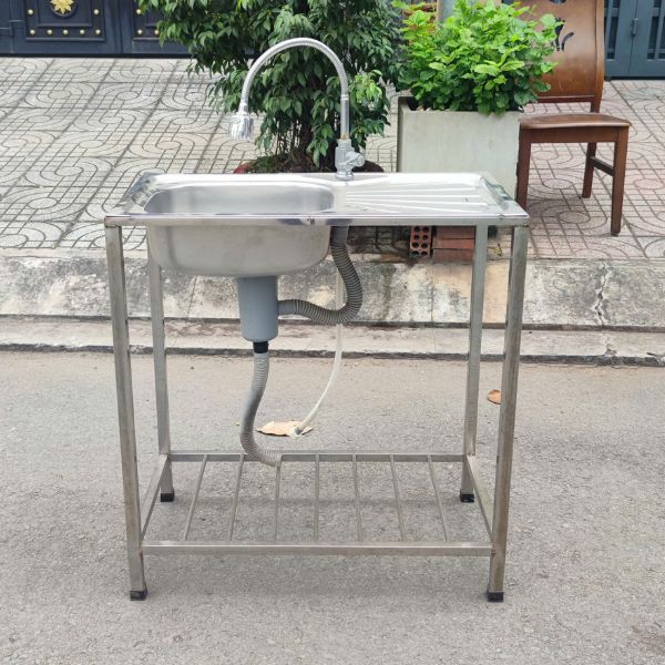 Bồn rửa chén inox cũ giá rẻ cho quán ăn