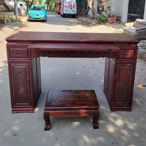 Bộ bàn thờ Gia tiên gỗ sồi hiện đại thanh lý