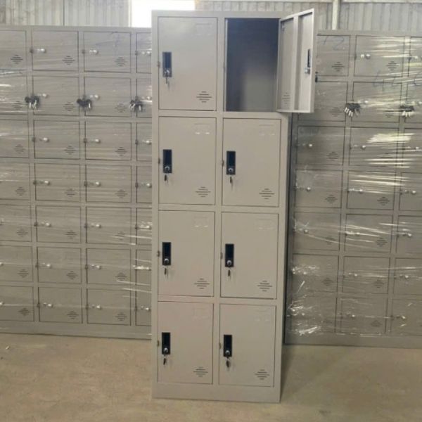 Tủ sắt locker văn phòng 8 ngăn tồn kho thanh lý