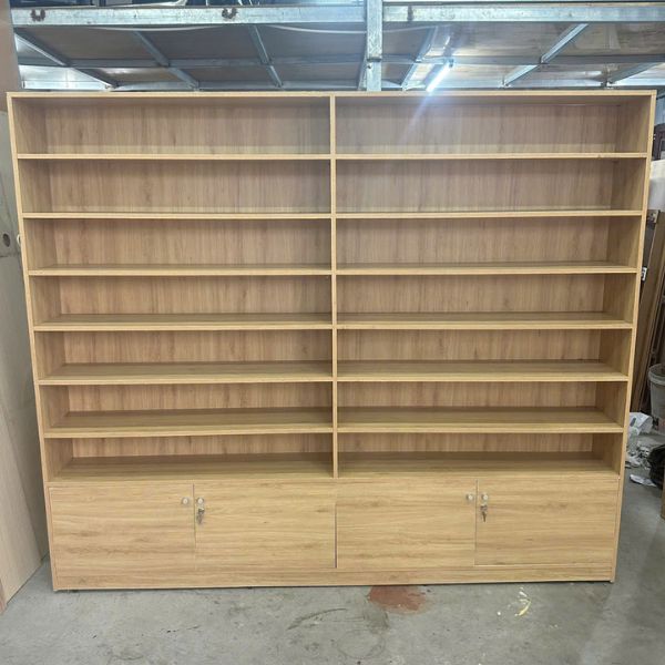 Tủ kệ hồ sơ tài liệu gỗ công nghiệp 2m4x2m thanh lý như mới