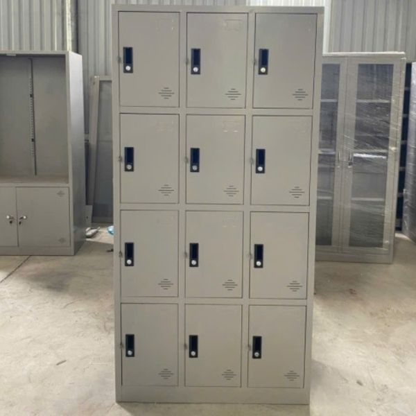 Thanh lý tủ sắt locker 12 ngăn mới 99%
