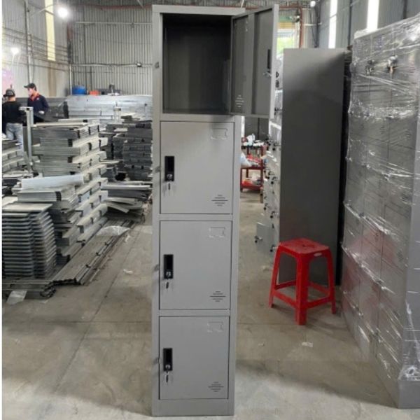 Thanh lý tủ hồ sơ tài liệu sắt locker 4 ngăn mới 99%