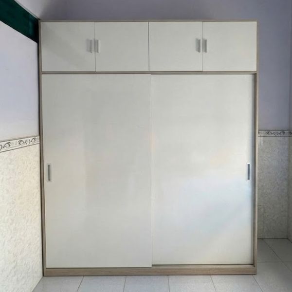Tủ quần áo 2 cánh cửa trượt tiết kiệm không gian