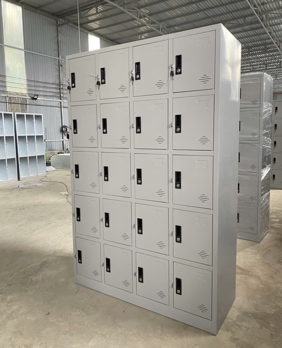 Thanh lý tủ sắt locker văn phòng 20 ô hiện đại