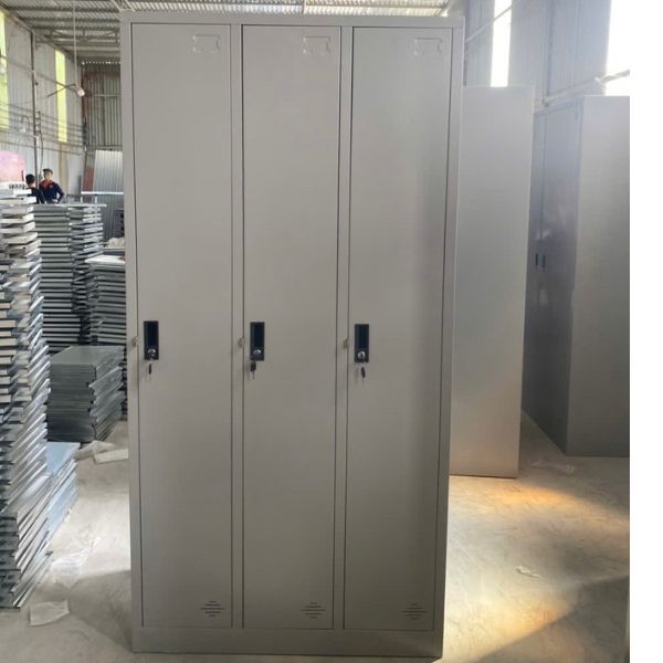 Thanh lý tủ locker sắt để đồ 3 khoang mở cao cấp