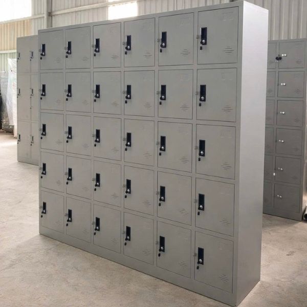 Tủ locker sắt 30 ô lưu trữ đồ cá nhân hiện đại